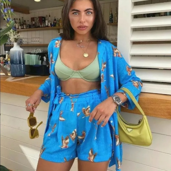 Zara  BERMUDA SHORTS SKORT HIGH WAIST S - Picture 3 of 10